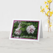 40e verjaardag Amanda Peonies Spring Flowers Moder Kaart (Gele Bloem)
