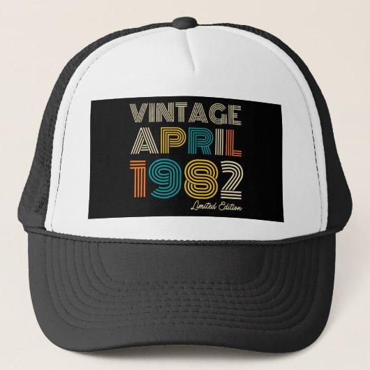 40e verjaardag april 1982 trucker pet (Voorkant)