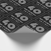 40e verjaardag: Art Deco geïnspireerd look "40" w Cadeaupapier (Hoek)