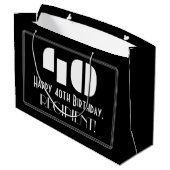 40e verjaardag ~ Art Deco Geïnspireerde look "40"  Groot Cadeauzakje