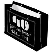 40e verjaardag ~ Art Deco Geïnspireerde look "40"  Groot Cadeauzakje