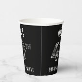 40e verjaardag: Art Deco Style + aangepaste naam Papieren Bekers (Rechts)