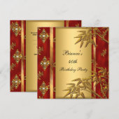 40e verjaardag Aziatische goudmakreel 2 Kaart (Voorkant / Achterkant)