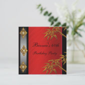 40e verjaardag Aziatische goudmakreel Kaart (Staand voorkant)