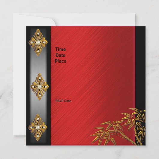 40e verjaardag Aziatische goudmakreel Kaart (Achterkant)