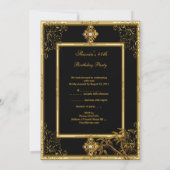 40e verjaardag Aziatische Uitzicht Gold Bamboe Red Kaart (Achterkant)