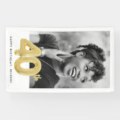 40e verjaardag ballon fotofeestje spandoek (Horizontaal)