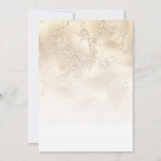 40e verjaardag ballonnen op gouden glitter marmer kaart (Achterkant)