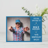 40e verjaardag Bash - uitnodiging van de partij va (Staand voorkant)