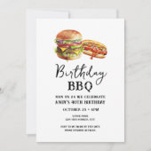 40e Verjaardag BBQ Casual uitnodiging (Voorkant)