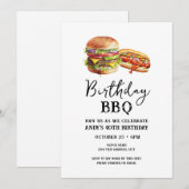 40e Verjaardag BBQ Casual uitnodiging (Voorkant / Achterkant)