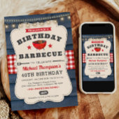 40e verjaardag BBQ Zomer Barbecue Party Kaart