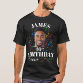 40e verjaardag bemanning, aangepaste verjaardag me t-shirt (Voorkant)