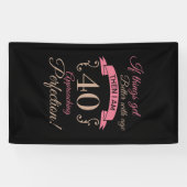 40e verjaardag beter met leeftijd spandoek (Horizontaal)