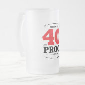 40e verjaardag Bewijs van goed leven - Mok (Voorkant links)