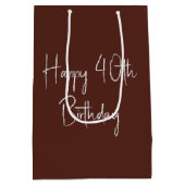 40e verjaardag bier op smartphone medium cadeauzakje (Achterkant)