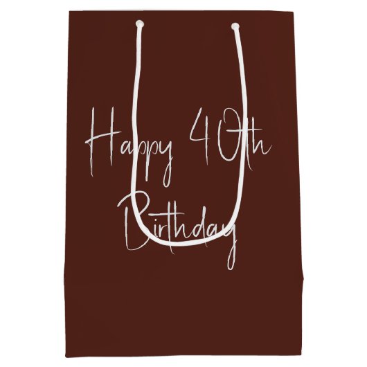 40e verjaardag bier op smartphone medium cadeauzakje (Achterkant)