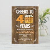 40e verjaardag bierfeest man bar viering kaart (Staand voorkant)