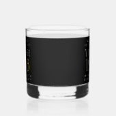  40e verjaardag Black Whisky Glas (Links)