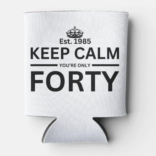 40e verjaardag blikjeskoeler (Voorkant)