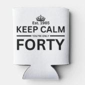 40e verjaardag blikjeskoeler (Achterkant)