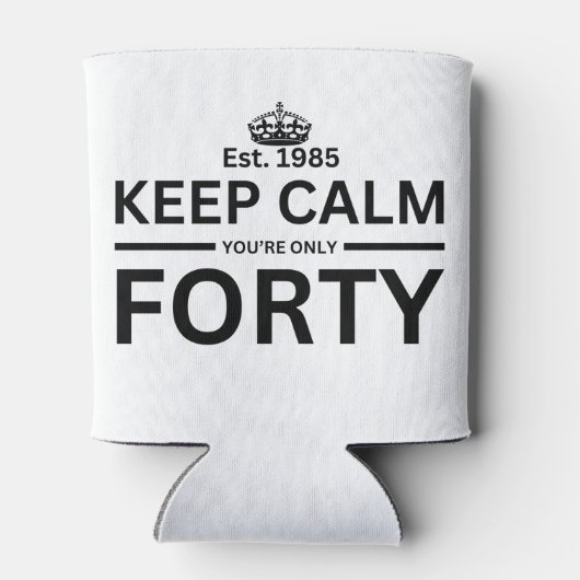 40e verjaardag blikjeskoeler (Achterkant)