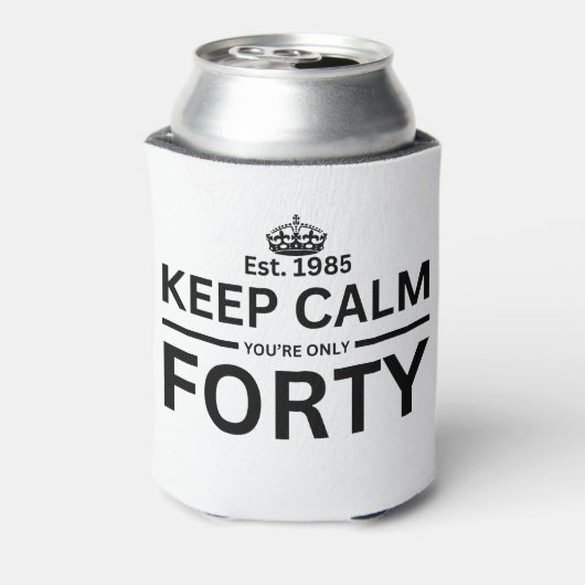 40e verjaardag blikjeskoeler (Blikje Achterkant)