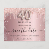 40e verjaardag, blush Silver budget, behalve de da Flyer (Voorkant)