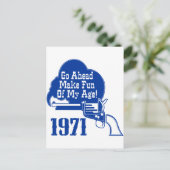 40e verjaardag briefkaart (Staand voorkant)