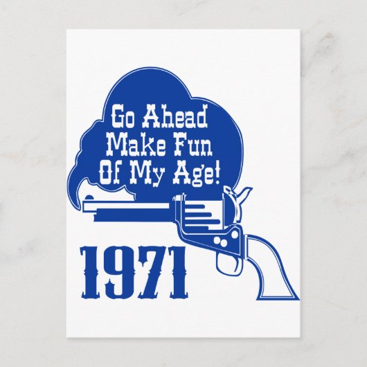 40e verjaardag briefkaart (Voorkant)