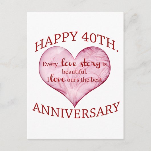 40e. Verjaardag Briefkaart (Voorkant)