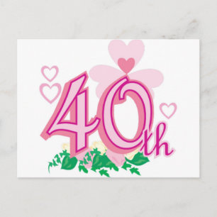 40e verjaardag briefkaart