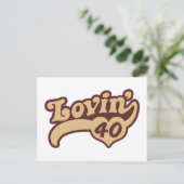 40e verjaardag briefkaart (Staand voorkant)