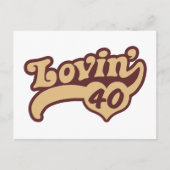 40e verjaardag briefkaart (Voorkant)