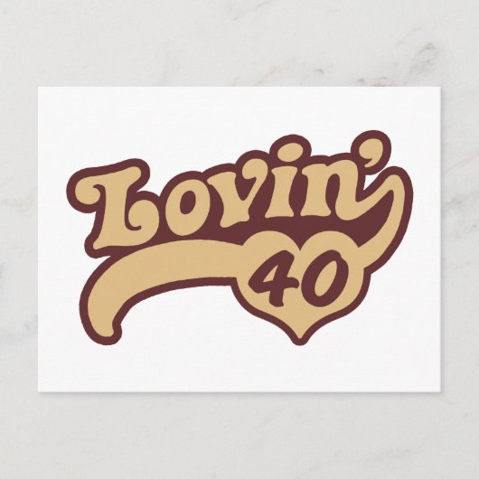 40e verjaardag briefkaart (Voorkant)