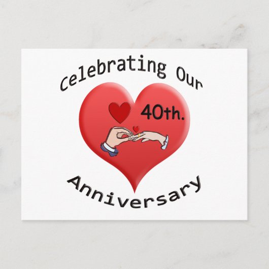 40e. Verjaardag Briefkaart (Voorkant)