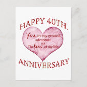 40e. Verjaardag Briefkaart (Voorkant)