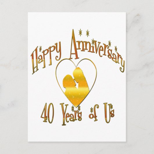 40e. Verjaardag Briefkaart (Voorkant)
