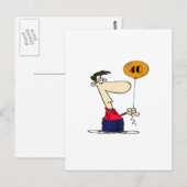 40e verjaardag briefkaart (Voorkant / Achterkant)
