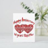 40e. Verjaardag Briefkaart (Staand voorkant)