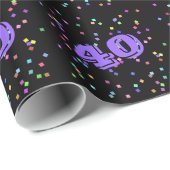 40e verjaardag cadeau wrap papier (Rol Hoek)