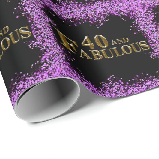 40e verjaardag cadeaupapier (Rol Hoek)