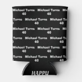 40e verjaardag cadeaus voor hem gepersonaliseerde  blikjeskoeler (Voorkant)