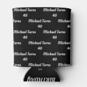 40e verjaardag cadeaus voor hem gepersonaliseerde  blikjeskoeler (Achterkant)