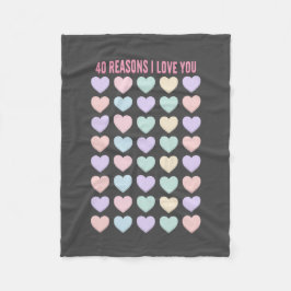 40e verjaardag cadeautjes - 40e cadeaus fleece deken