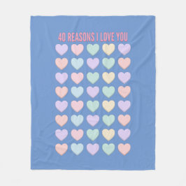 40e verjaardag cadeautjes - 40e cadeaus fleece deken
