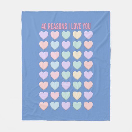 40e verjaardag cadeautjes - 40e cadeaus fleece deken (Voorkant)