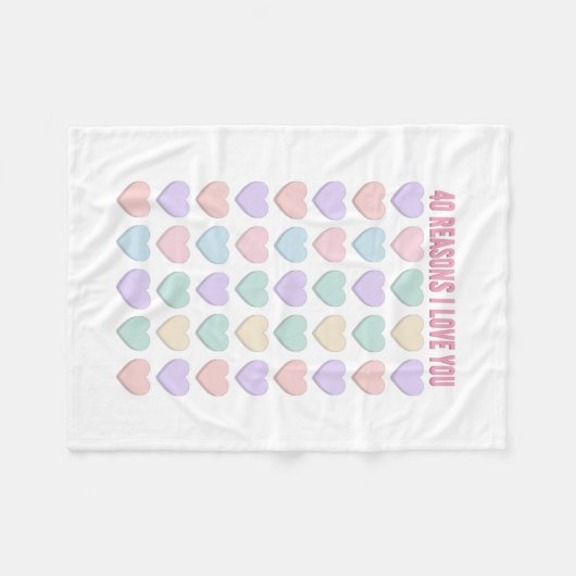 40e verjaardag cadeautjes - 40e cadeaus fleece deken (Voorkant (Horizontaal))