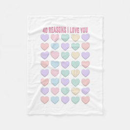 40e verjaardag cadeautjes - 40e cadeaus fleece deken
