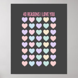 40e verjaardag cadeautjes - 40e cadeaus poster